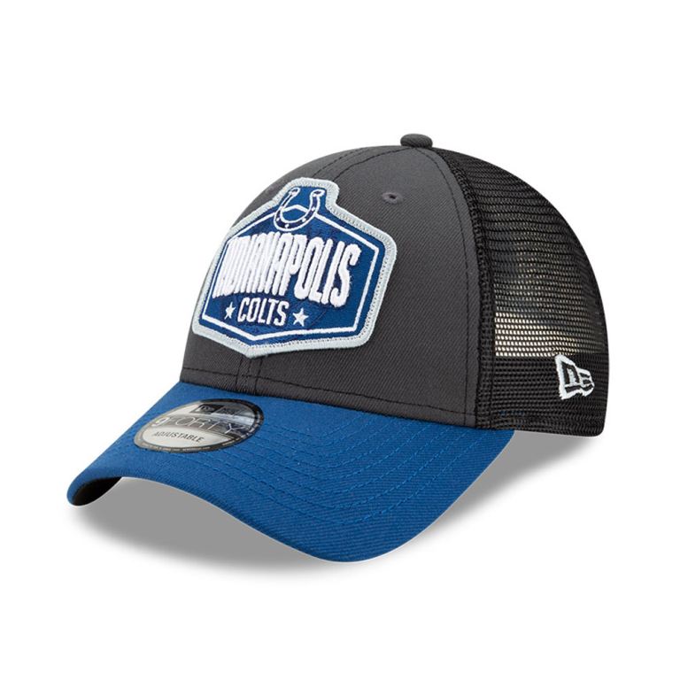 Gorras New Era Truckers Grises - Indianapolis Colts NFL Draft 48716UWBH